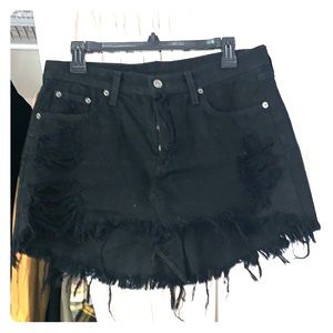 Carmar Black denim skirt